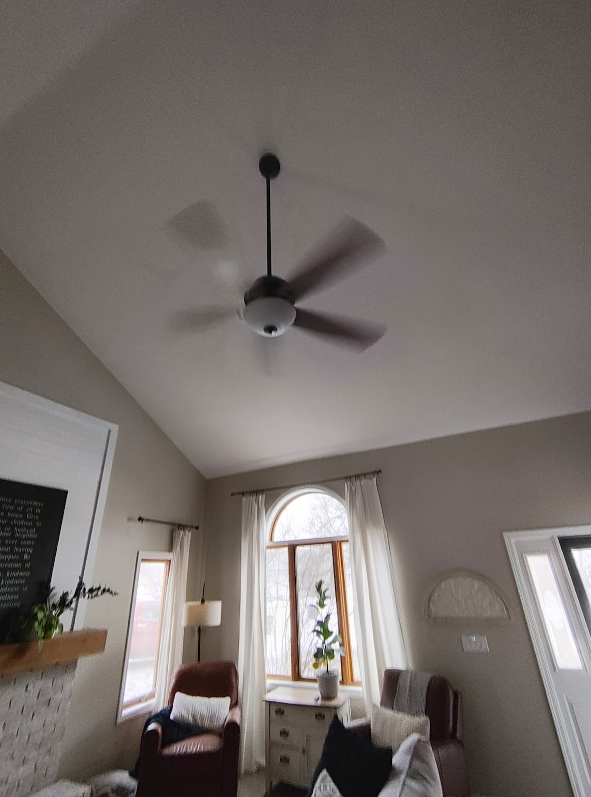 Vaulted living room — drywall and painting by Smooth Finish, Fort Wayne