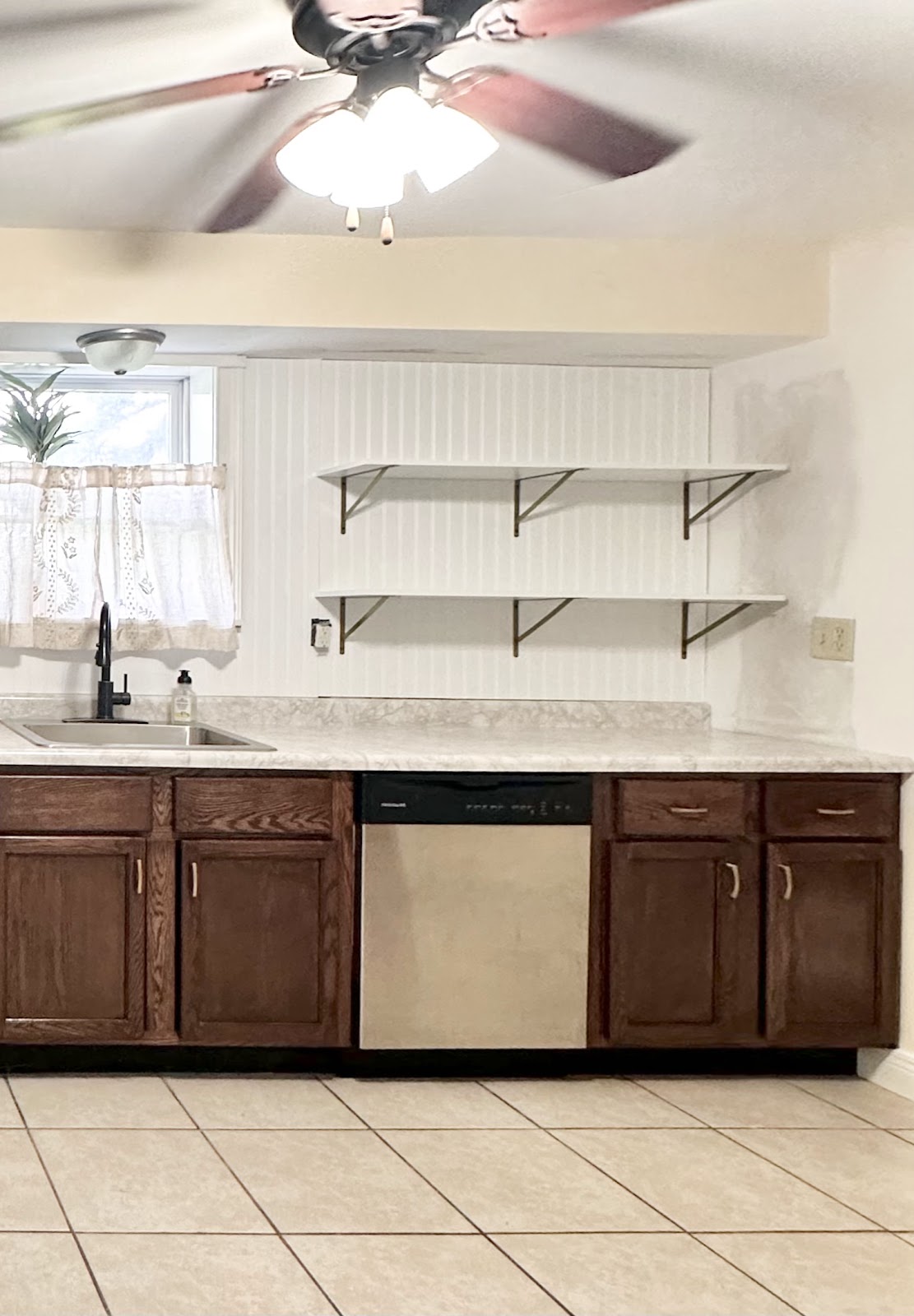 Kitchen sink wall — drywall and painting by Smooth Finish, Fort Wayne